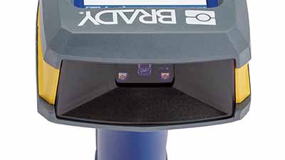 Een close-up van de sensor van de V4500.